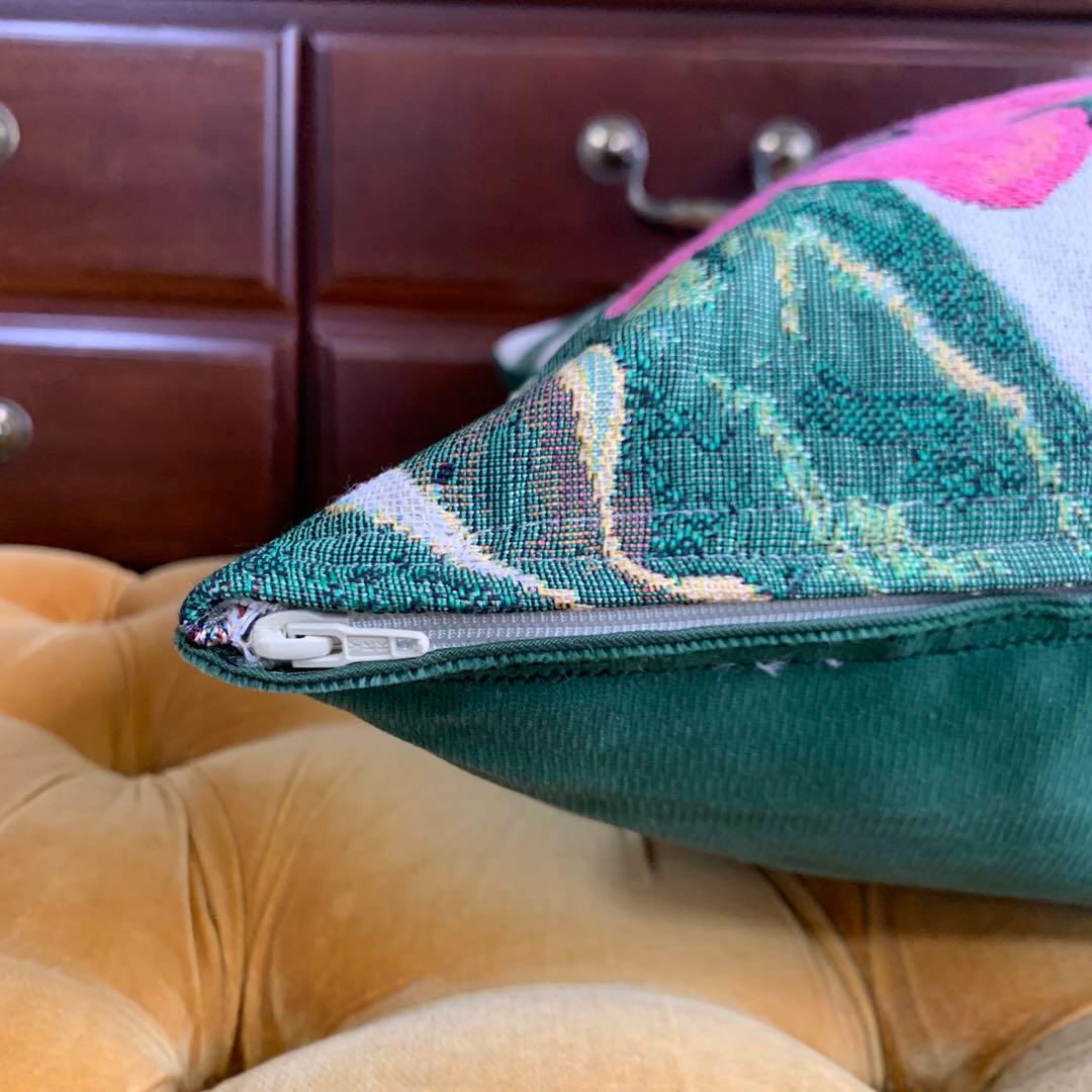 フランスで購入生地使用★クッションカバー