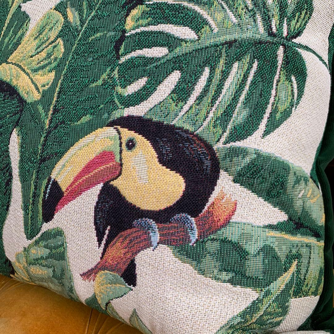 フランスで購入生地使用★クッションカバー