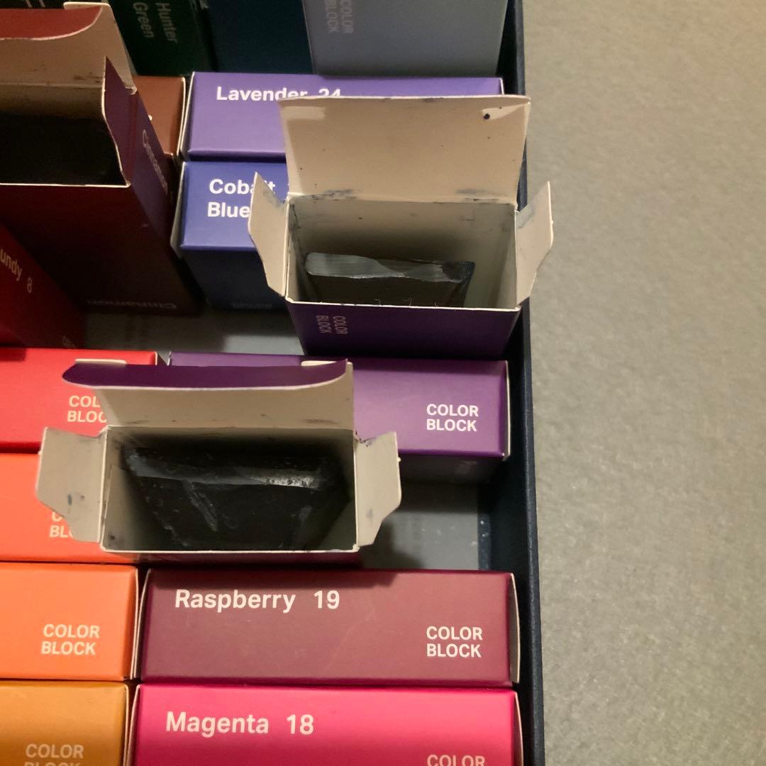 28色　カラーブロック　セット　キャンドル　used