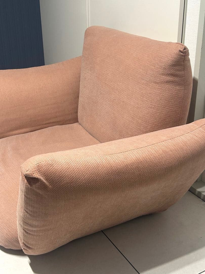 無印良品 リクライニング　フロアソファ　１シーター ピンク