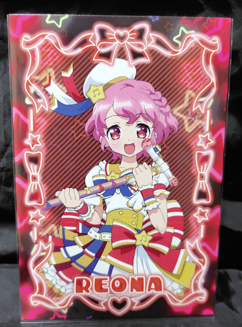 大プリパラ展 サイリウムチェンジポストカード レオナ - メルカリ