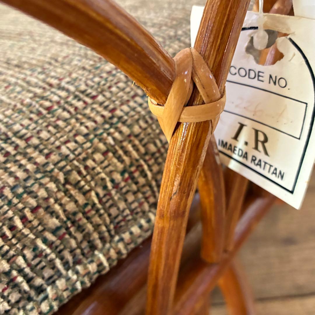 未使用 保管品 ラタン ラウンジチェア 回転式