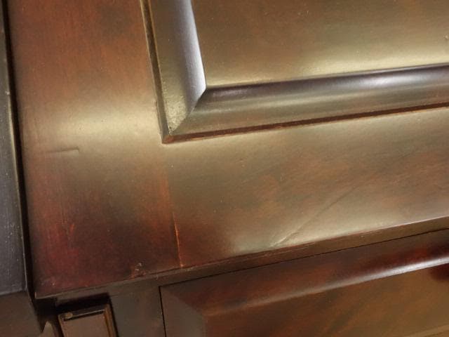 北海道民芸家具　ＨＭ８００ビューロー　ライティング　 再塗装済　ＵＳＥＤ