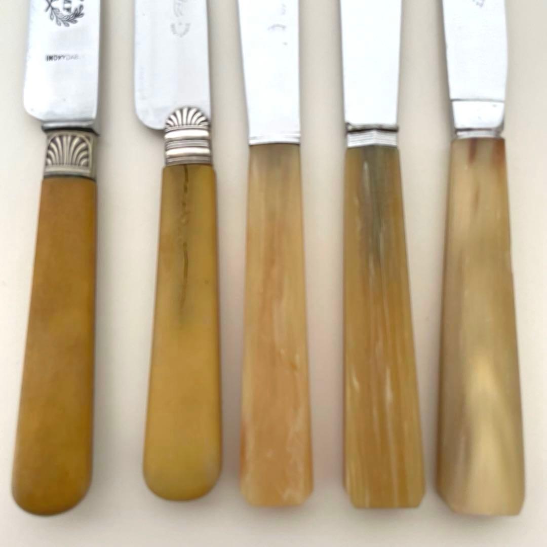 フランスヴィンテージ 大きめテーブルナイフ5本セット