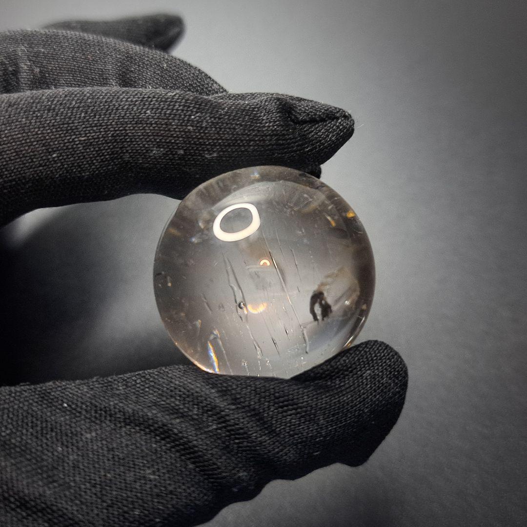 超希少石/最強品質】水入り水晶丸玉＊約29mm＊ 天然石(気泡