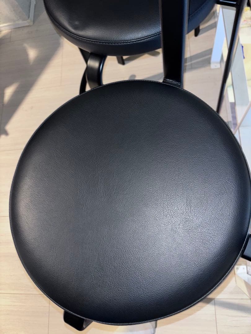 イトーキ　ITOKI ブラック アイアン　スツール 3脚 ハイチェア　IKEA