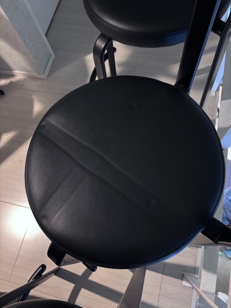 イトーキ　ITOKI ブラック アイアン　スツール 3脚 ハイチェア　IKEA