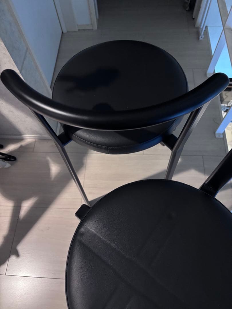 イトーキ　ITOKI ブラック アイアン　スツール 3脚 ハイチェア　IKEA