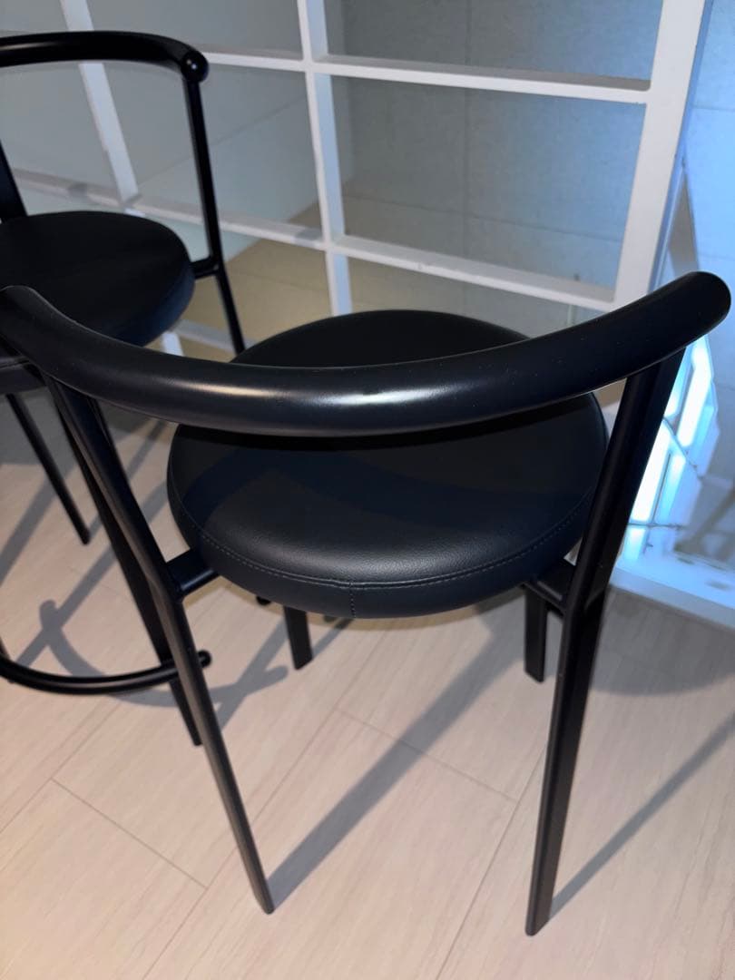 イトーキ　ITOKI ブラック アイアン　スツール 3脚 ハイチェア　IKEA