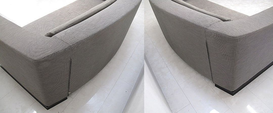 アルマーニカーザ「オアジ」プルアウト式3人掛けソファ　カウチソファ/フロアソファ