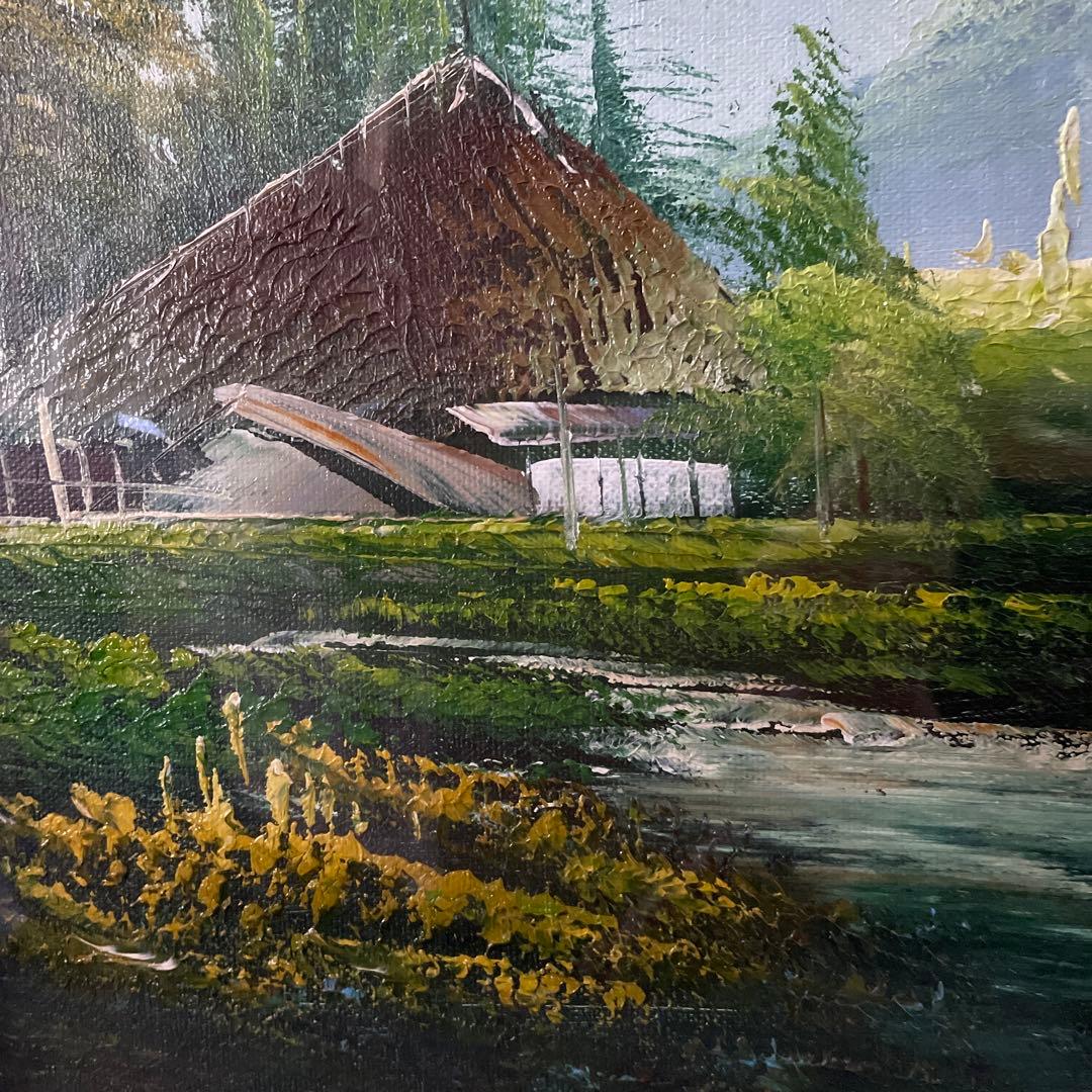 風景油絵　額56×47×4.5cm お値下げ交渉してください。アンティーク