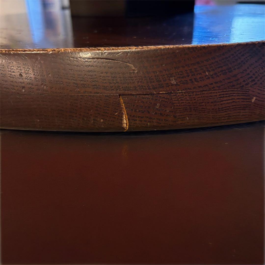 昇降式 丸テーブル 直径100cm 大塚家具 ウォルナット - メルカリ