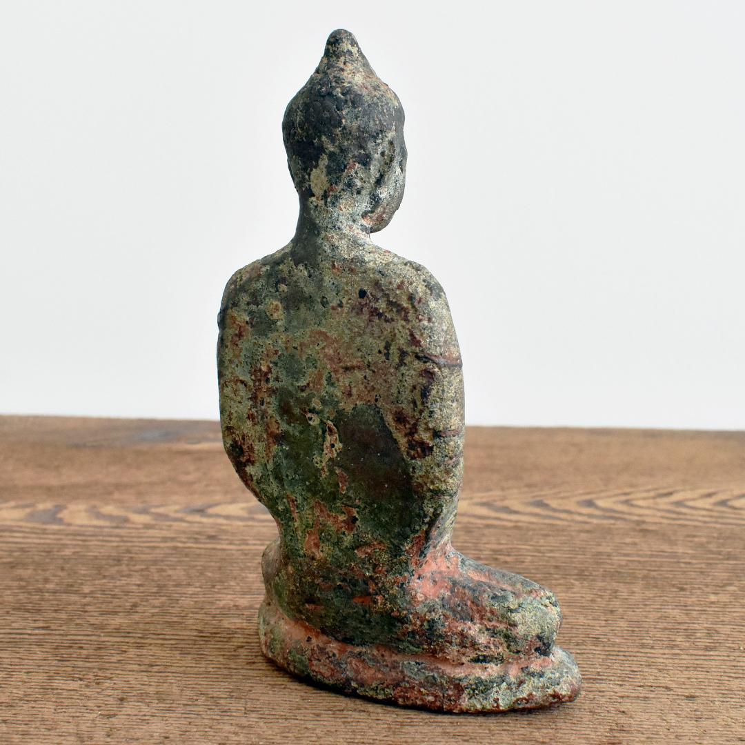 8〜10世紀頃 東南アジア タイ青銅製仏像 /古美術 古銅 鋳造 金銅仏 ブッダ