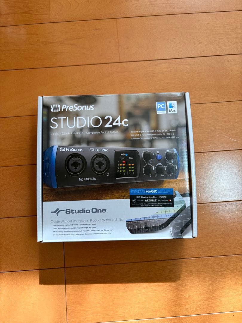 PreSonus Studio 24c インターフェイス 箱、ケーブル付属 - メルカリ