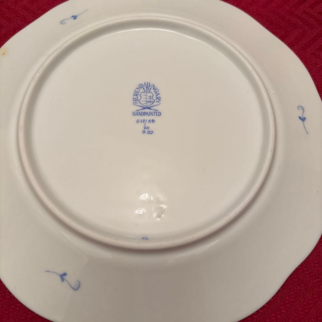 ヘレンド ブルー ケーキ皿 2枚セット - メルカリ