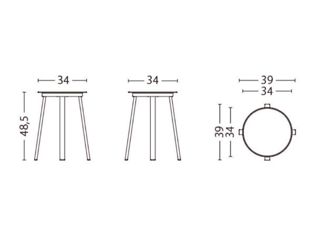 HAY REVOLVER STOOL グレー