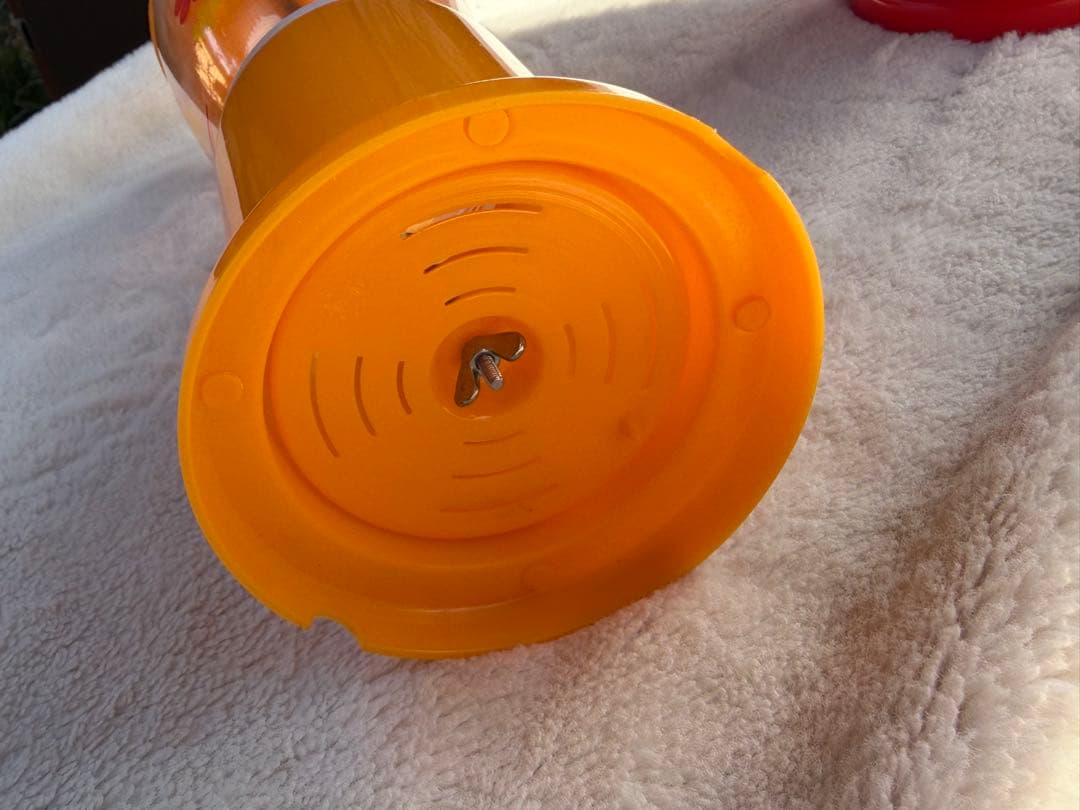 昭和レトロ　トーワ　TOWA 箸立て　レトロ箸立　食堂　当時物　花柄　黄色