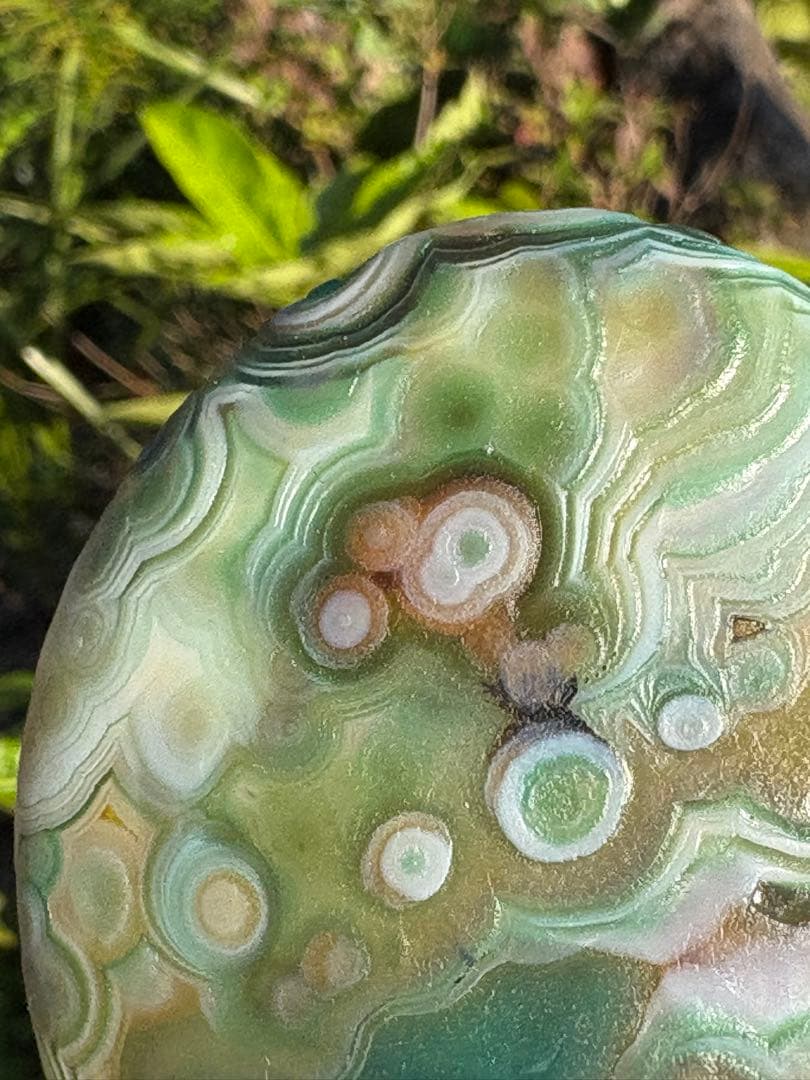 ❤️ 99g 大きめ 超綺麗✳多彩☆ゴビ瑪瑙 ゴビアゲート 天眼 天然石