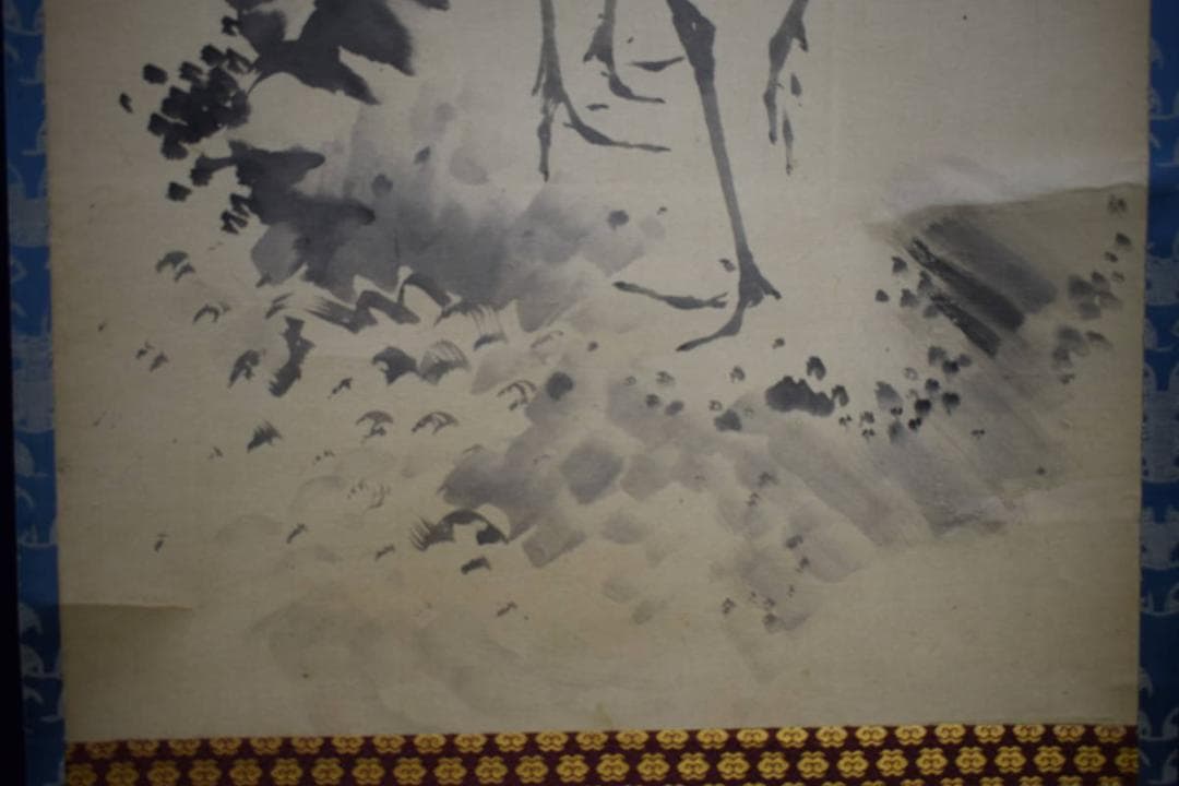 模写/佐伯岸駒/鶴図/双幅/布袋屋掛軸HG-236 - メルカリ