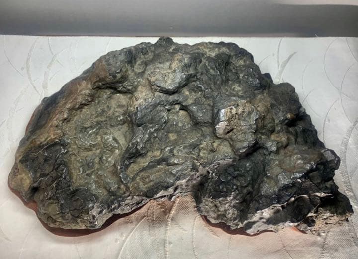 3718 粕川酒絞石 溜まり石12.82kg   入賞歴有水石 盆栽 盆石 置物