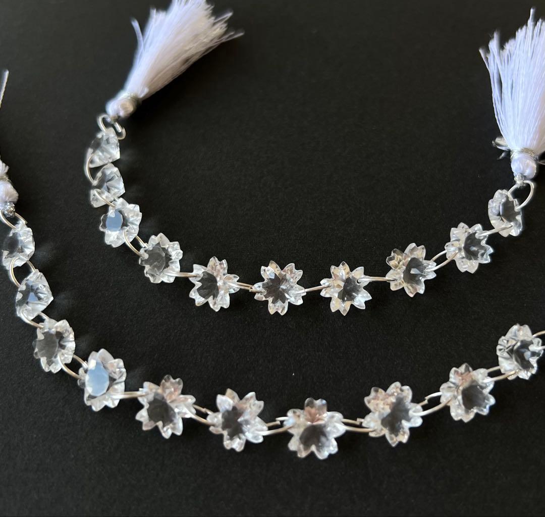 【桜】﻿クリスタル  チェリーブロッサムカット １連