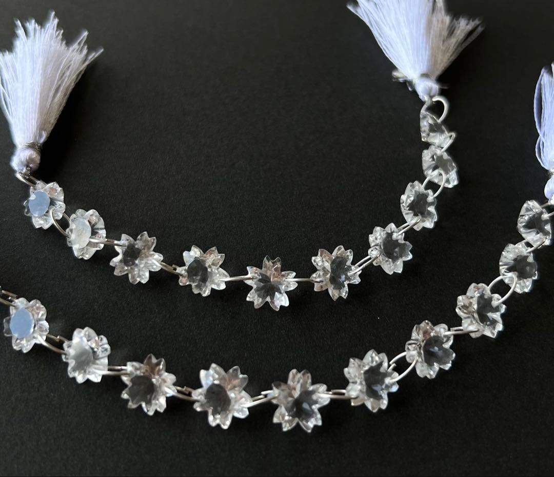 【桜】﻿クリスタル  チェリーブロッサムカット １連