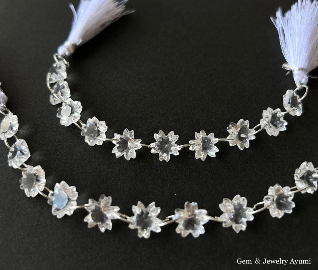 【桜】﻿クリスタル  チェリーブロッサムカット １連