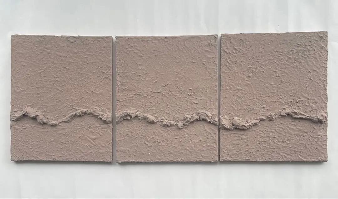 ブラウンベージュのテクスチャーアート｜抽象画 アートパネル ナチュラル 北欧