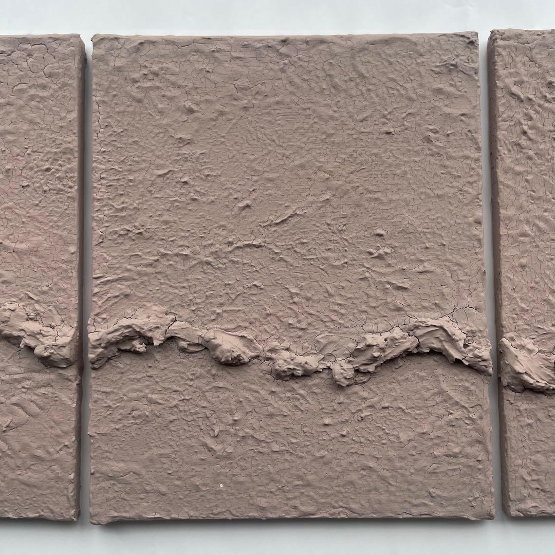 ブラウンベージュのテクスチャーアート｜抽象画 アートパネル ナチュラル 北欧