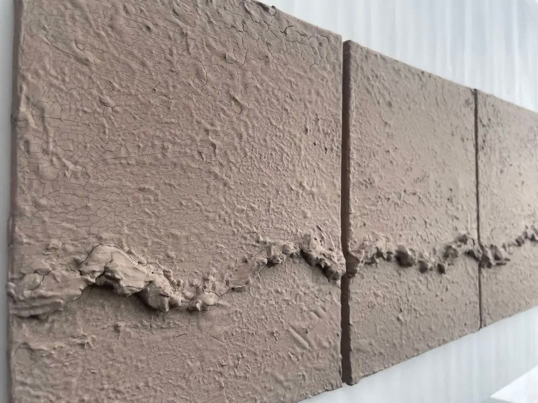 ブラウンベージュのテクスチャーアート｜抽象画 アートパネル ナチュラル 北欧