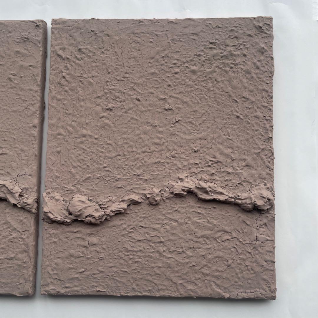 ブラウンベージュのテクスチャーアート｜抽象画 アートパネル ナチュラル 北欧