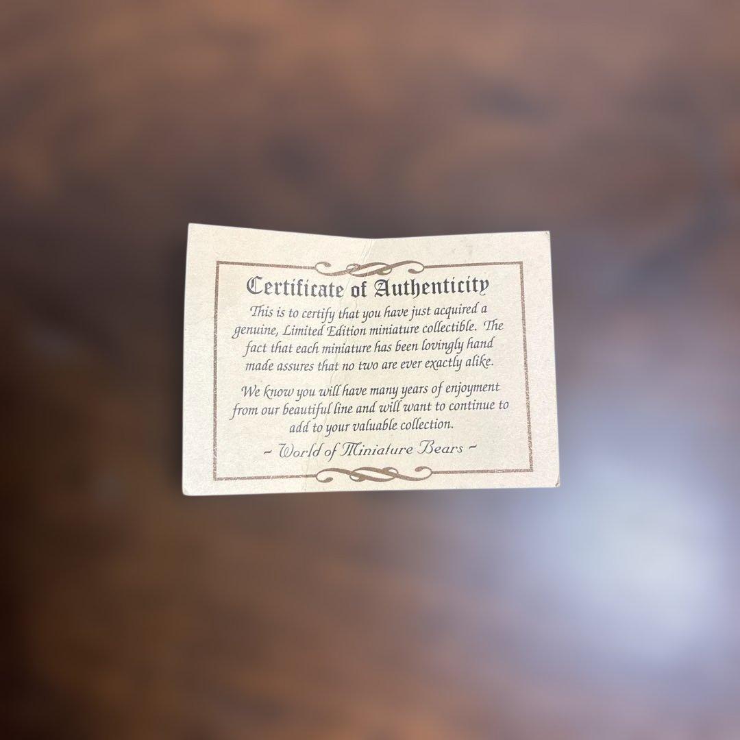 ワールドオブミニチュアベアーズ 2000体限定