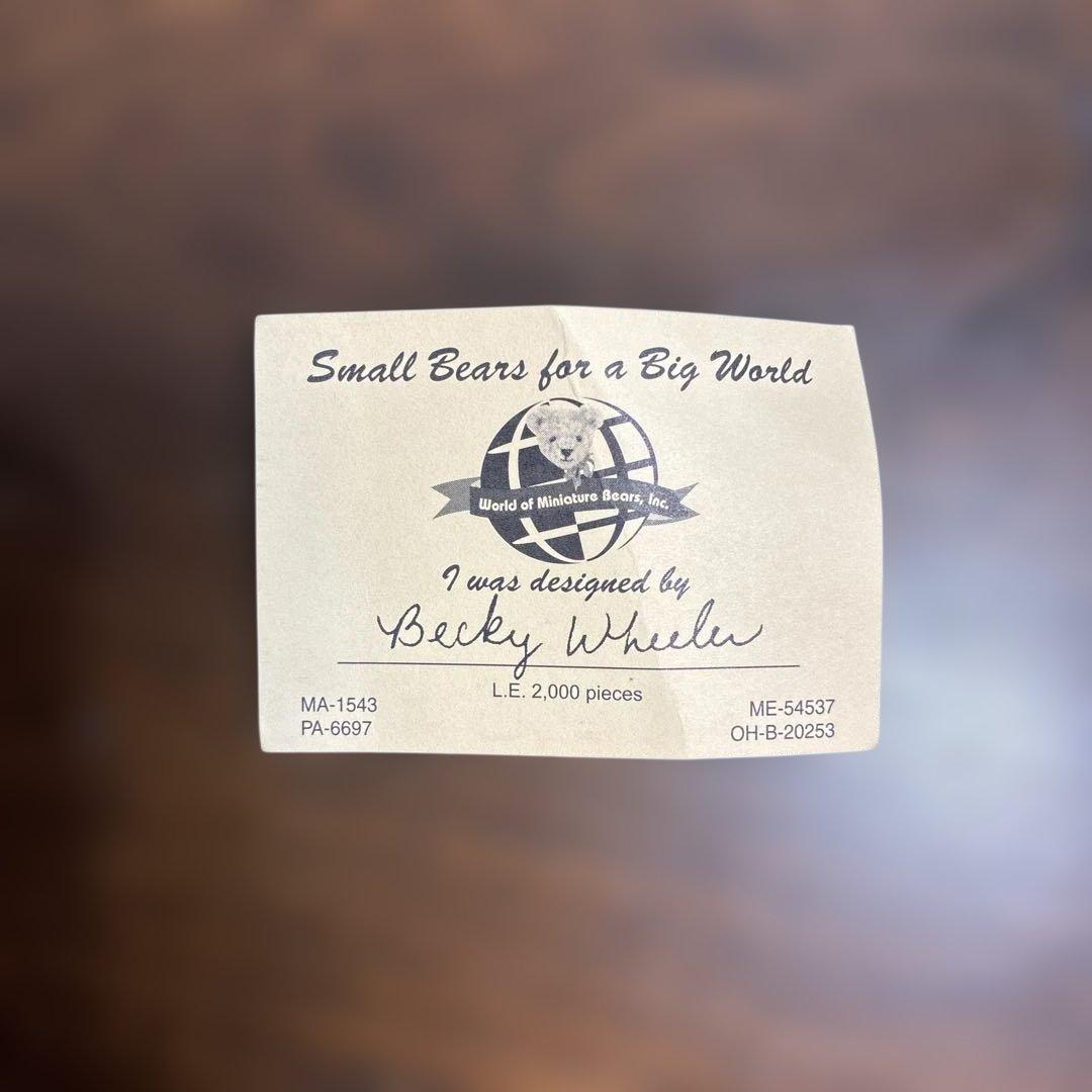 ワールドオブミニチュアベアーズ 2000体限定