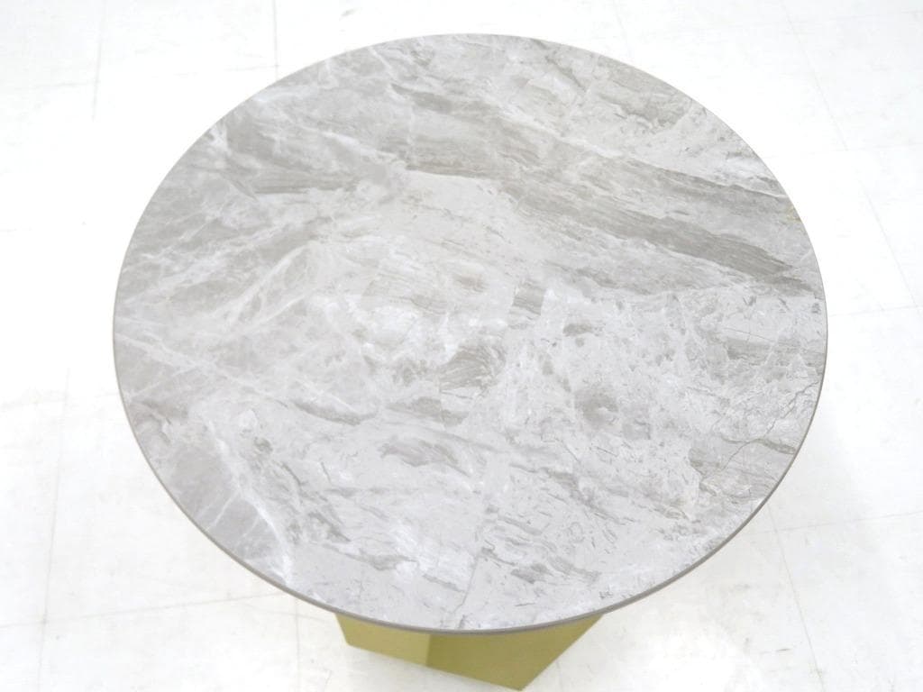 展示品　ホテルライク　セラミック　幾何学的　サイドテーブル　コーヒーテーブル