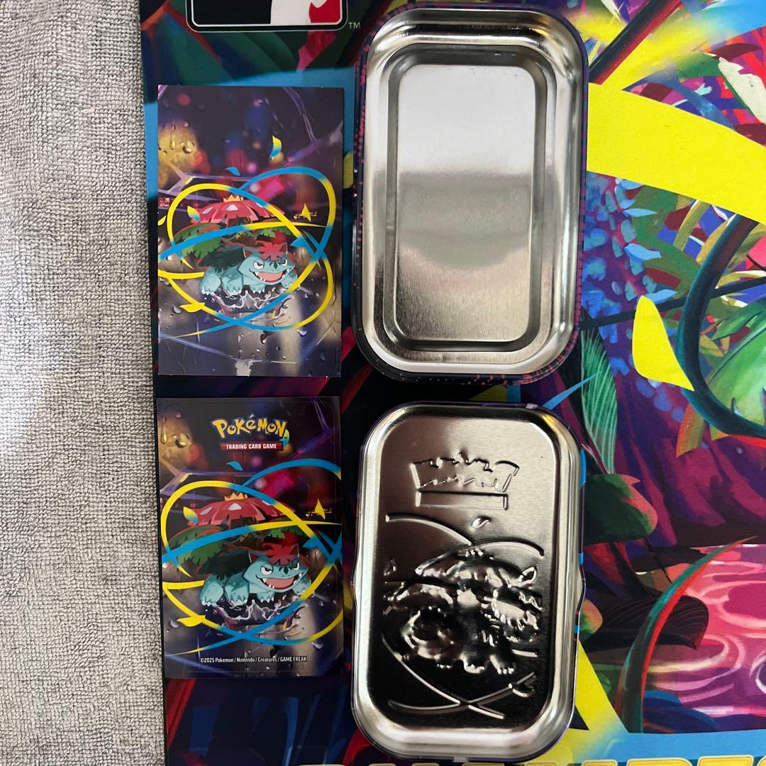 希少・海外版】メガフシギバナex チャンピオン プレイマット Tin缶