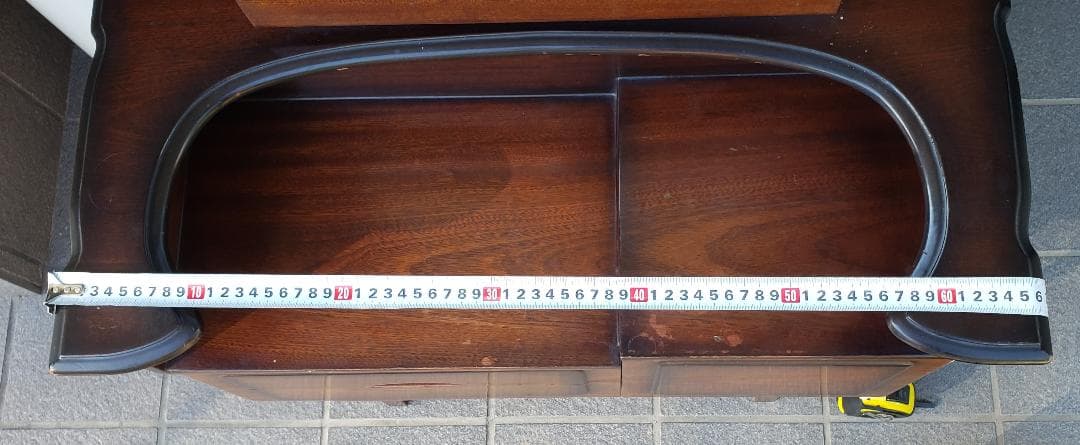 アンティーク レトロの極み TOKUSIMA SIMIZU 鏡台 お針箱付