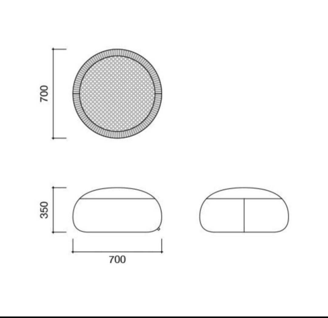 IDEE PUUF イデー プーフ ビーズクッション 新作 ネスト グレージュ