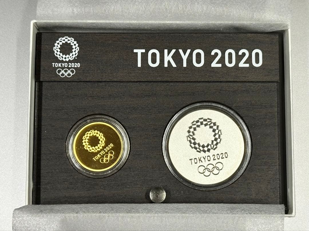 冷*院様 東京2020オリンピック金銀(純金20g 純銀30g) メダリオンセッ