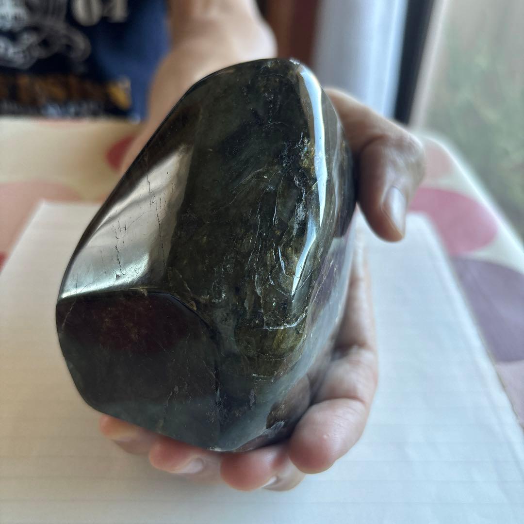 ラブラドライト 約1kg 鑑賞石 原石 自然石 鉱物 水石 誕生石 宝石 鉱石