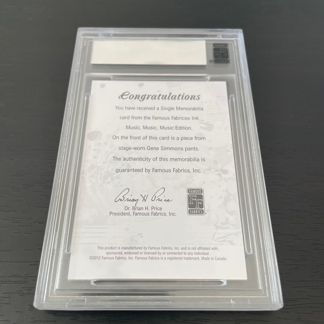 gene simmons ジーン シモンズ コスチュームカード 世界80枚限定