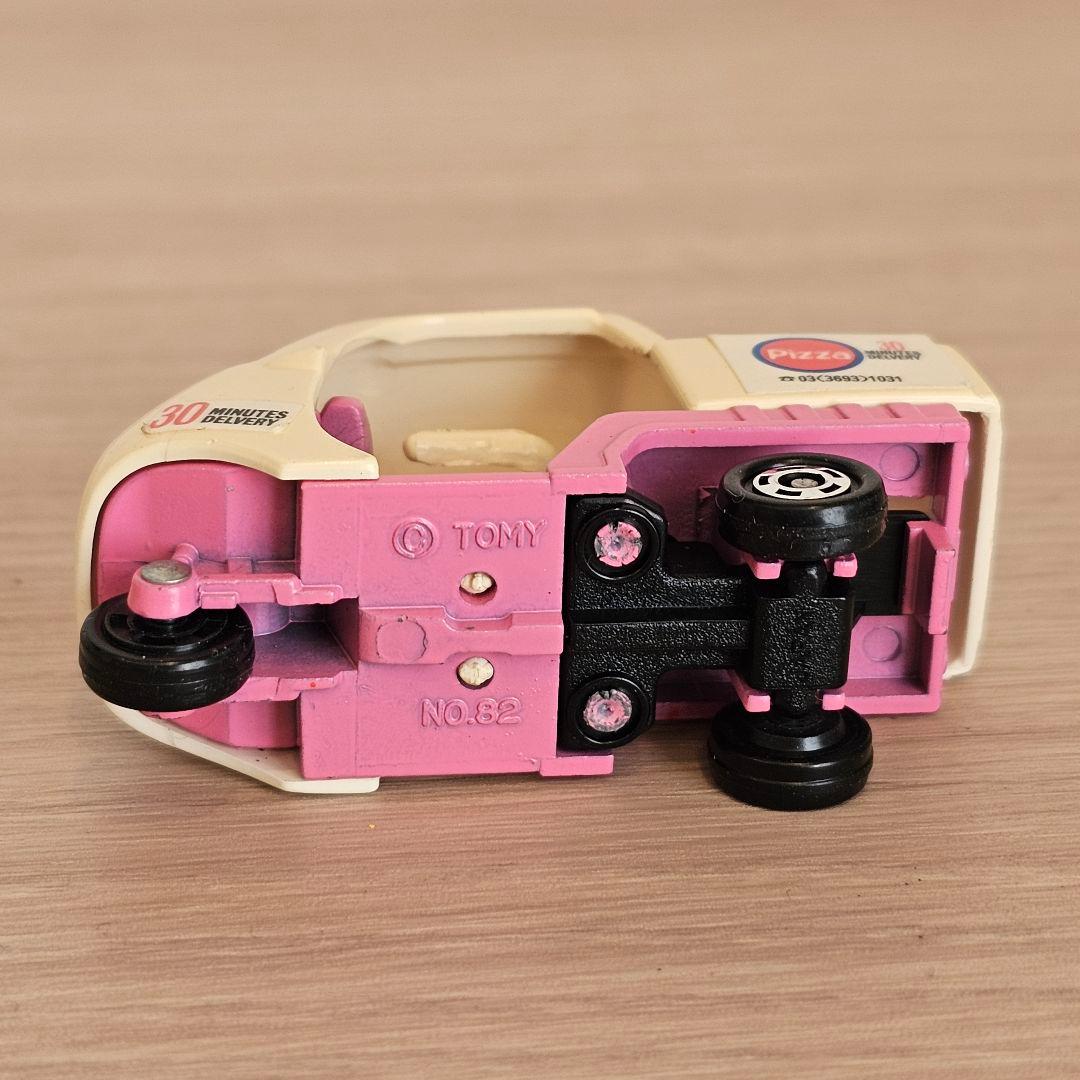 トミカ】No.82 ピザ配達バイク たべもの販売車セット 単品 日本製