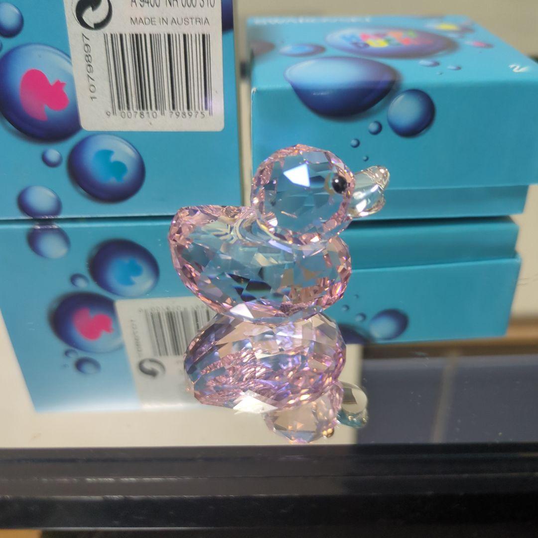 スワロフスキー ピンクダック レア 置物