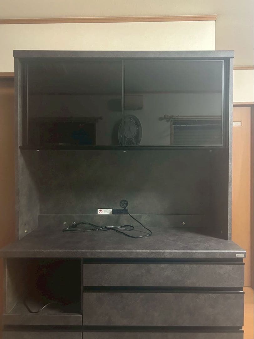 Pamouna（パモウナ）EC 食器棚 引き戸タイプ セラミカネロ 幅120cm