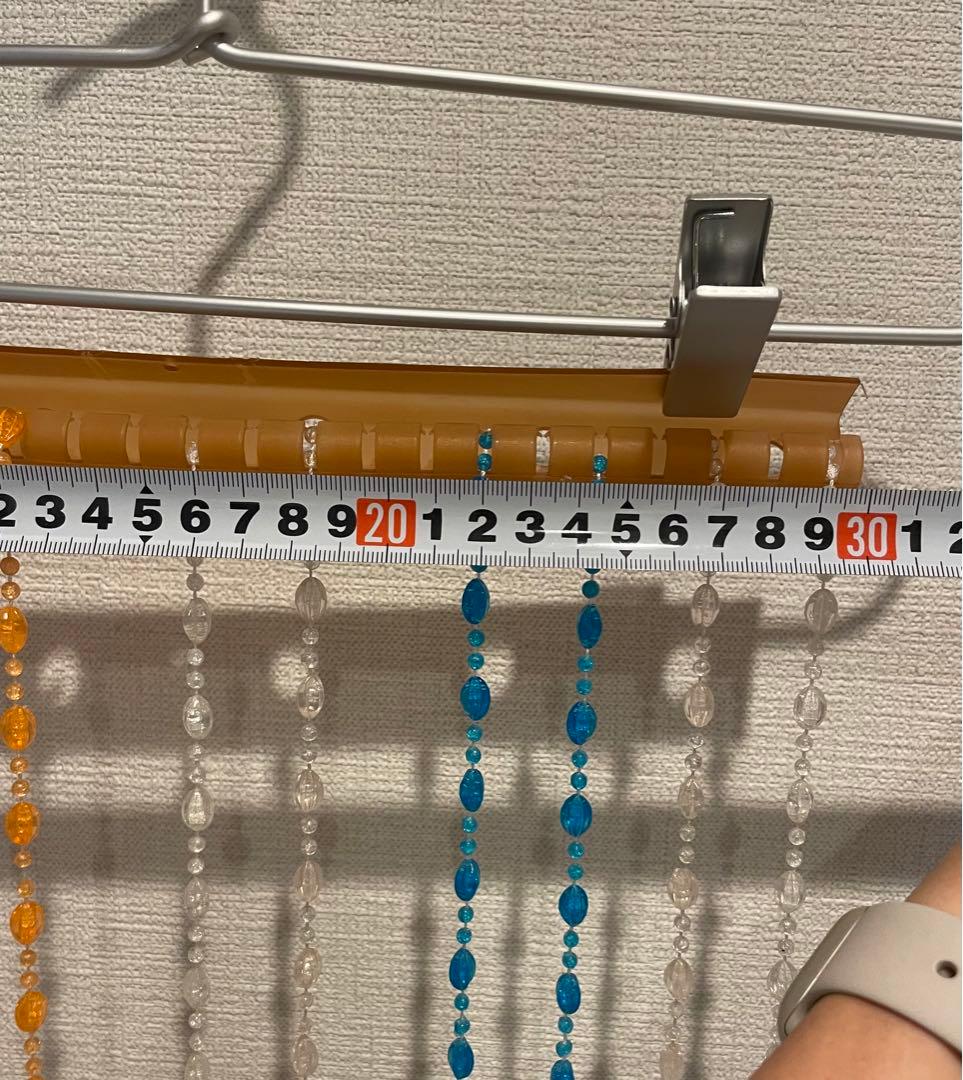 ビーズのれん ビーズカーテン しずく型 平成レトロ ファンシーレトロ