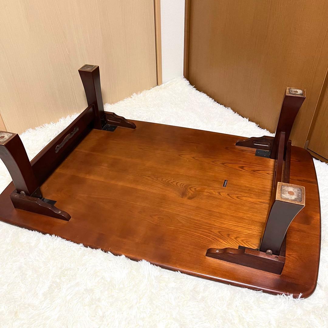 karimoku】カリモク 折り脚座卓 欅 ケヤキ - メルカリ