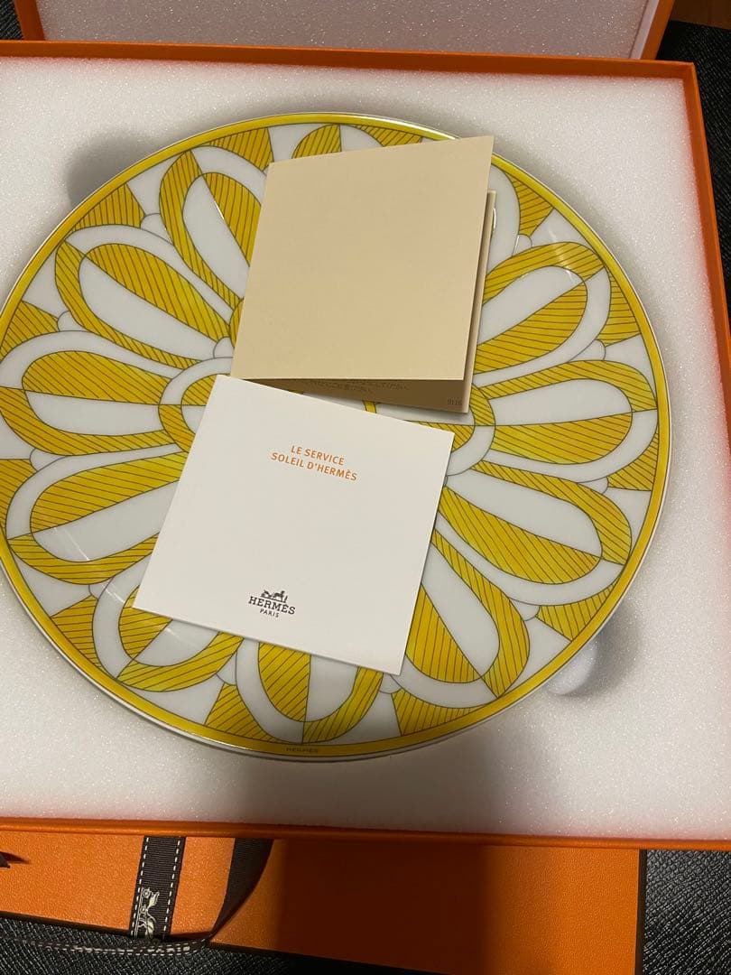 新品　エルメス　ソレイユ　デザートプレート 21cm