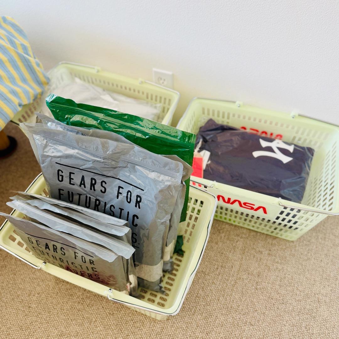 蓄光 × NASA。ずるいショッピングバスケット。 アメリカ業務用 暗闇で光る！