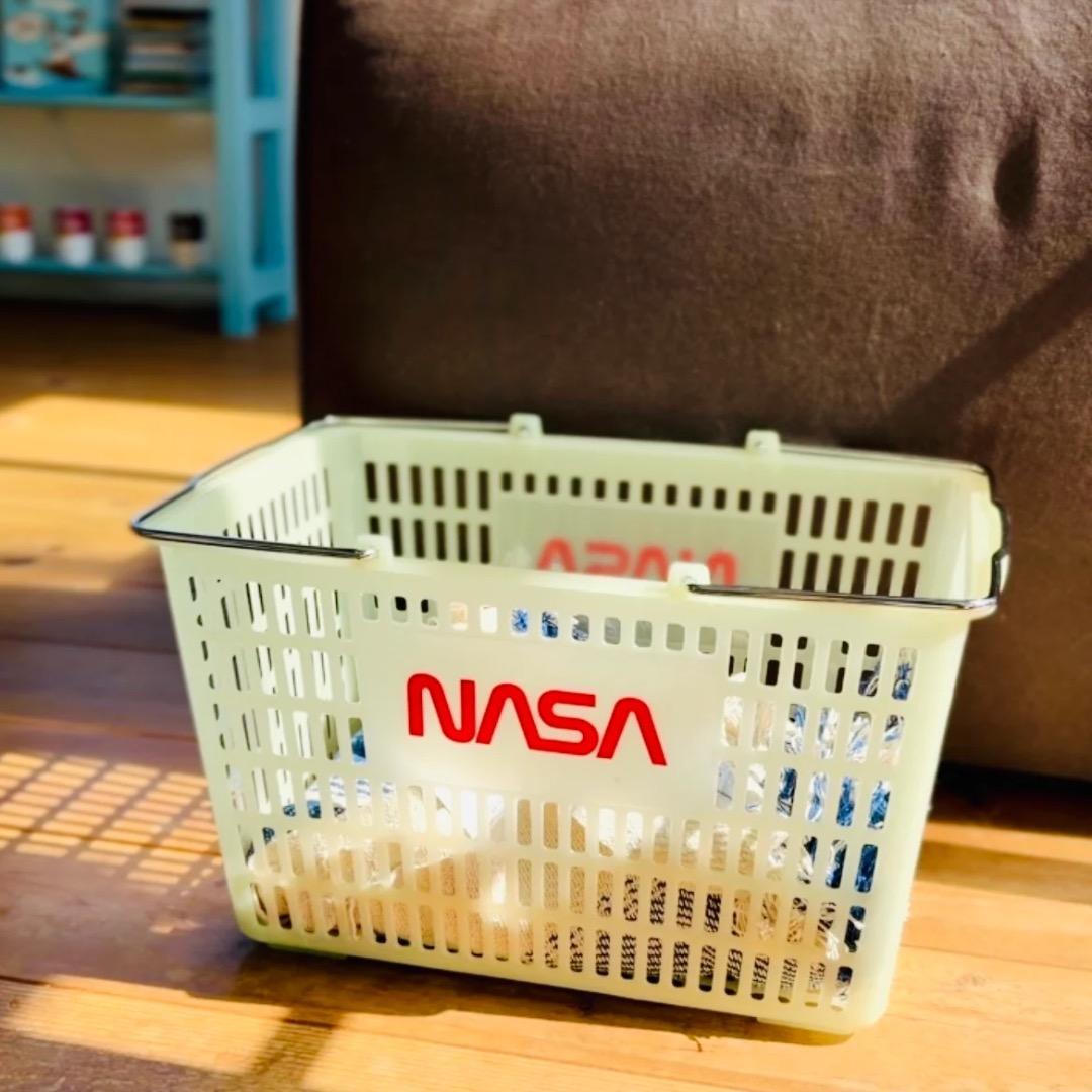 蓄光 × NASA。ずるいショッピングバスケット。 アメリカ業務用 暗闇で光る！