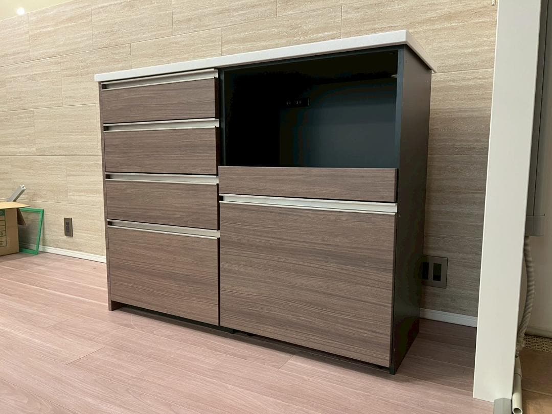 H7917☆展示品☆タカラスタンダード☆食器棚☆レンジボード☆システム収納☆