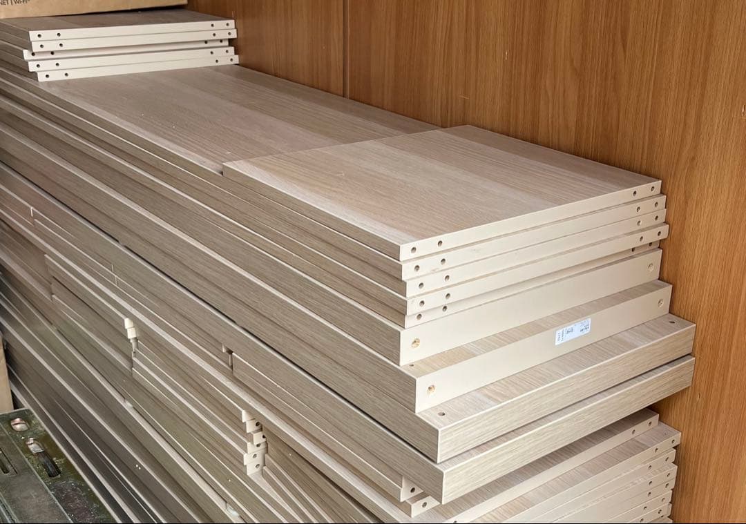 IKEA シェルフユニット, ホワイトステインオーク調, 182x182 cm